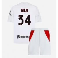 AC Milan Mario Gila #34 Bortatröja Barn 2026-27 Kortärmad (+ Korta byxor)